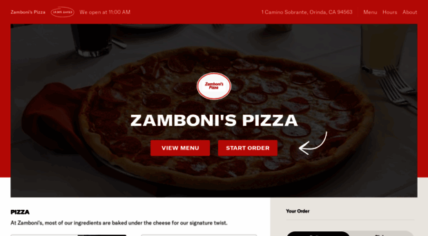 zambonispizzamenu.com