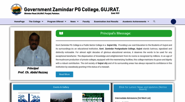 zamindarcollege.edu.pk
