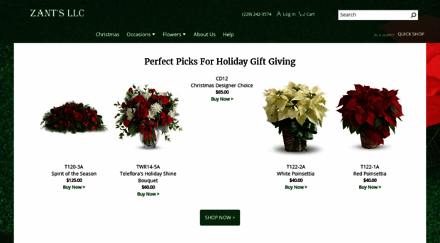 zantsflowershop.com