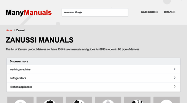 zanussi.manymanuals.com