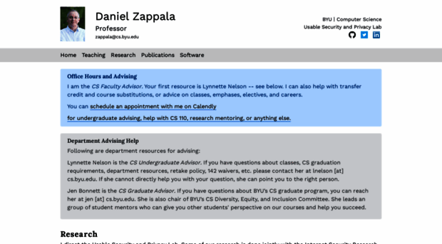 zappala.byu.edu