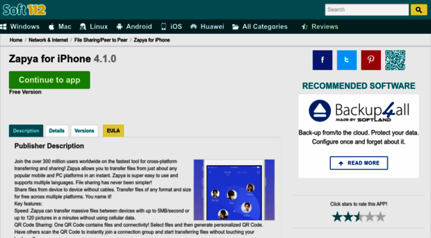 zapya-for-iphone.soft112.com