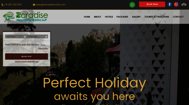 zaradisehotels.com