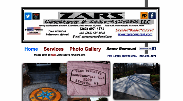 zarsconcrete.com