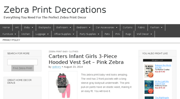 zebraprintdecorations.com