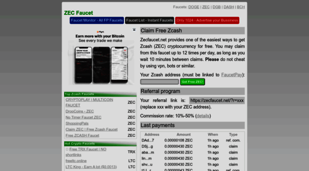 zecfaucet.net