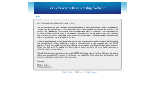 zeekrewardsreceivership.com