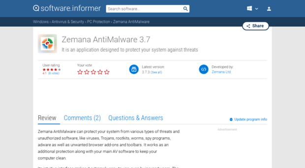 zemana-antimalware.software.informer.com