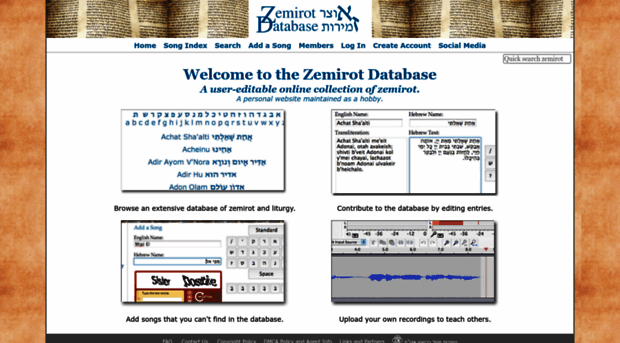 zemirotdatabase.com