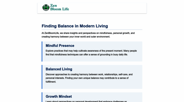 zenbloomlife.com