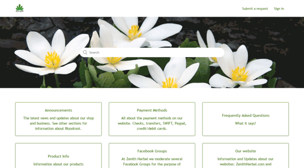 zenithherbal.zendesk.com