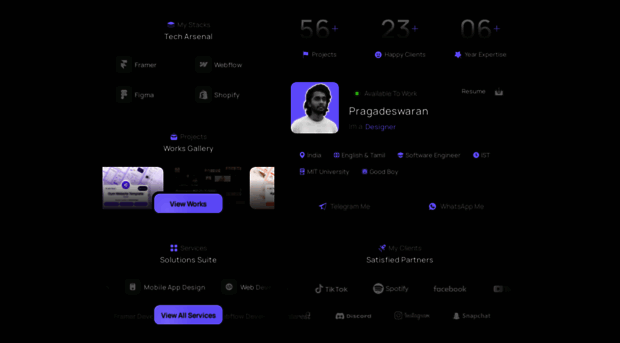 zento.framer.website - About - Personal Portfolio Tem... - Zento Framer