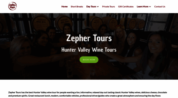 zepher tours hunter valley