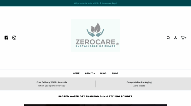 zerocaresustainablehaircare.com