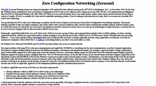 zeroconf.org