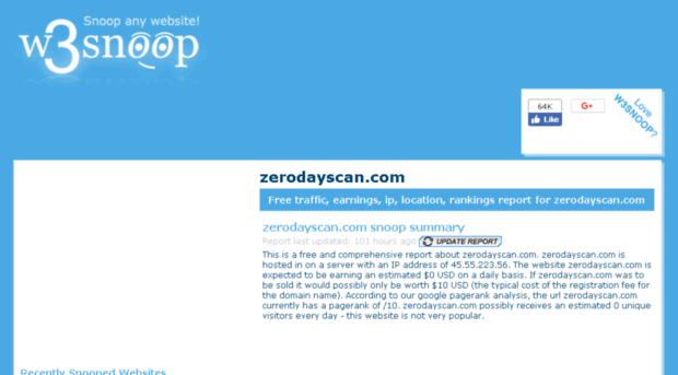 zerodayscan.com.w3snoop.com