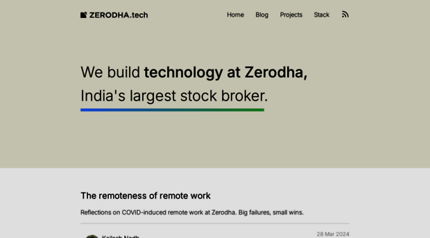 zerodha.tech