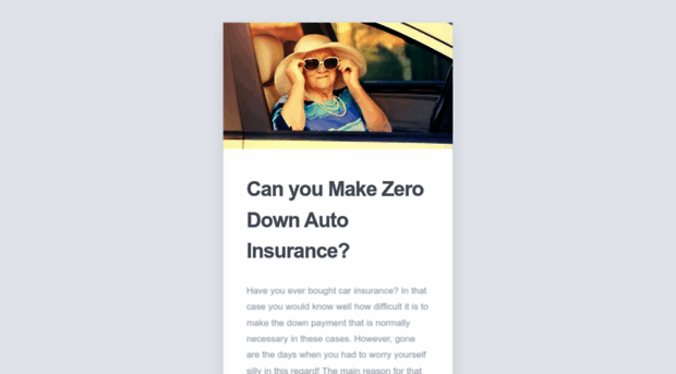 zerodownautoinsurance.carrd.co