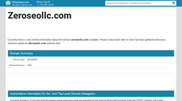 zeroseollc.com.ipaddress.com