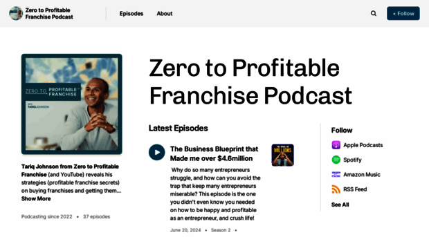 zerotoprofitablefranchise.buzzsprout.com