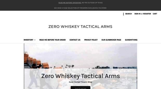 zerowhiskeytacticalarms.com