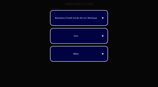zincaudio.com