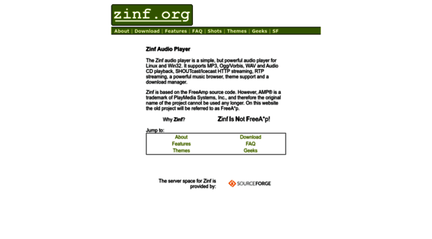 zinf.sourceforge.net