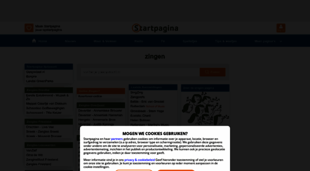 zingen.startpagina.nl