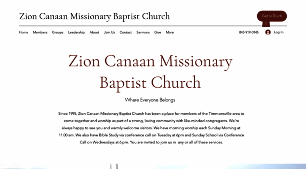 zioncanaanmissionarybaptist.com