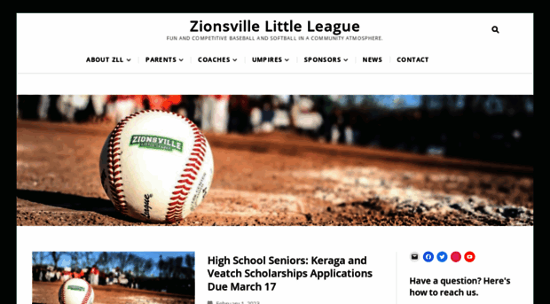 zionsvillelittleleague.org