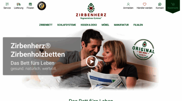 zirbenherz-bett.com