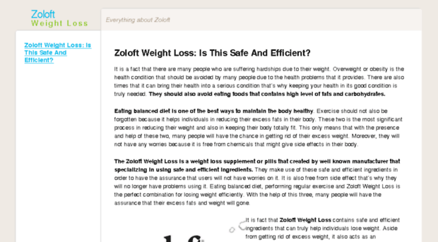 zoloftweightloss.org