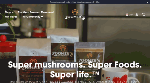 zoomersmycofoods.com