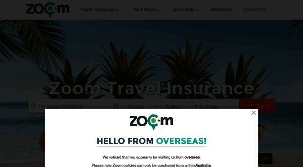 zoomtravelinsurance.com.au