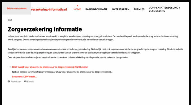 zorgverzekering-informatie.nl