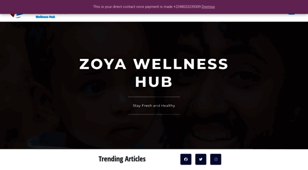 zoyawellnesshub.com