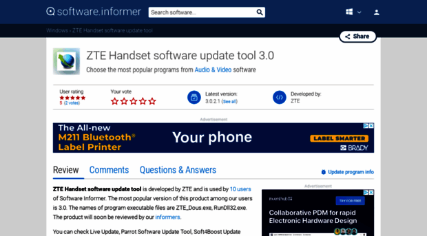 zte-handset-software-update-tool.software.informer.com