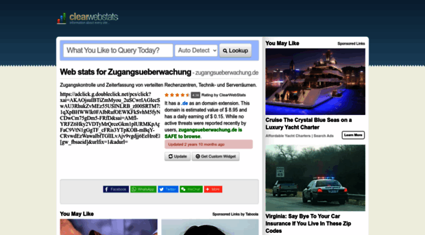 zugangsueberwachung.de.clearwebstats.com