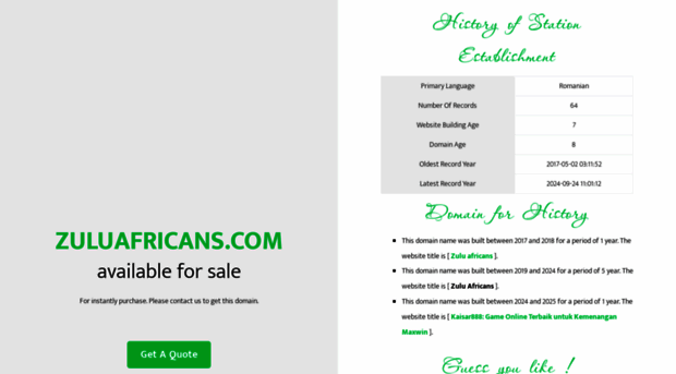 zuluafricans.com