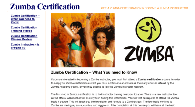 zumbacertification.org