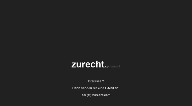 zurecht.com