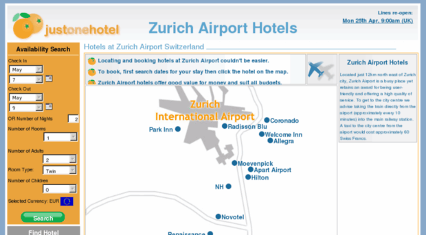 zurich-airport-hotels.com