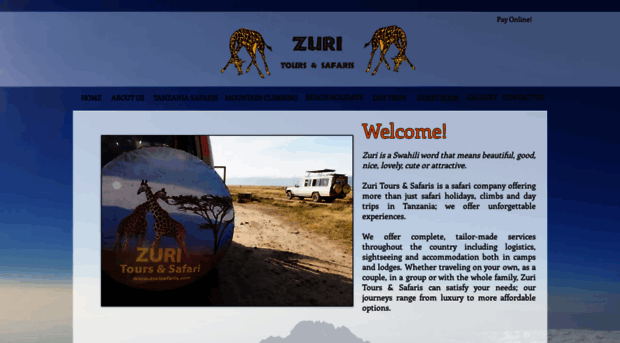 zurisafaris.com