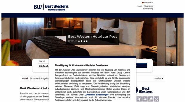 zurpost.bestwestern.de