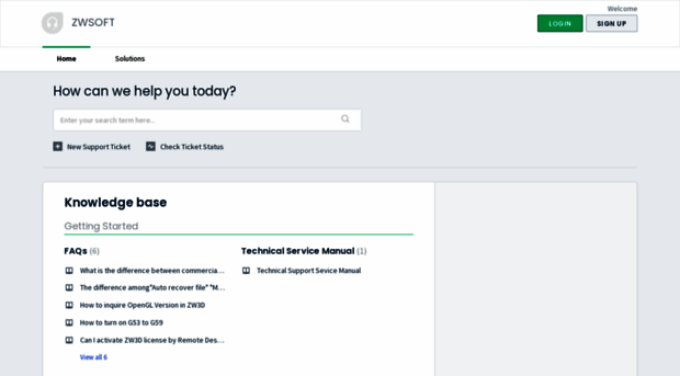 zwsoft.freshdesk.com