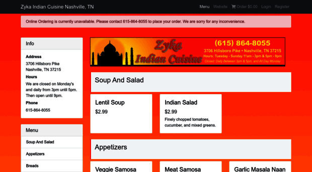 zykaindiacuisine.click4ameal.net